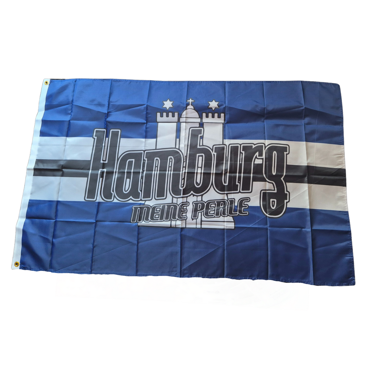 Hissfahne Hamburg ''Meine Perle'' - 100% Polyester