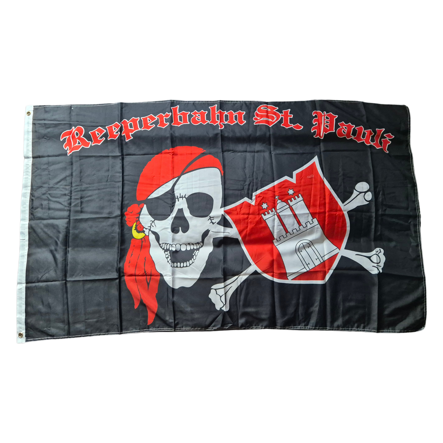 Hissfahne St.Pauli ''Reeperbahn'' - 100% Polyester