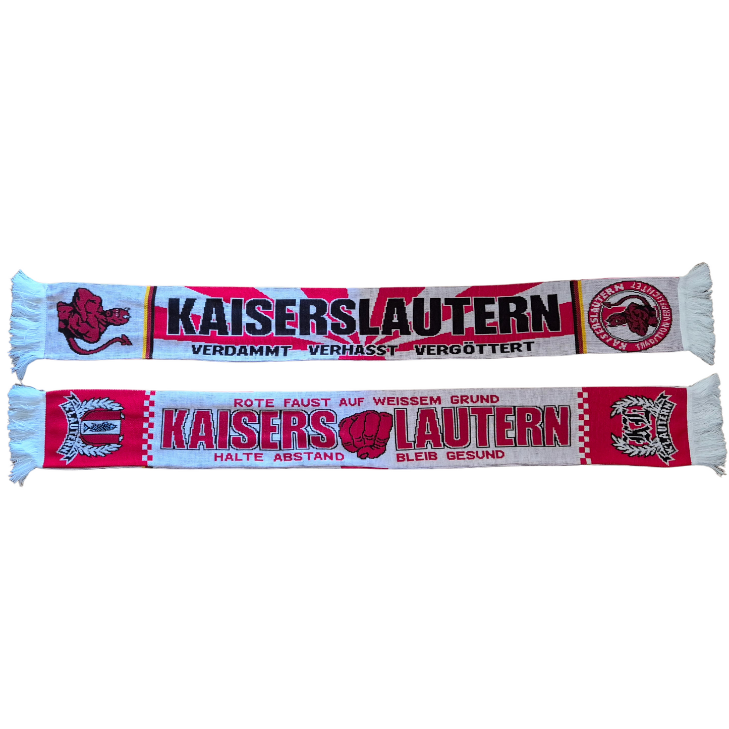 Jacquardschal Kaiserslautern ''Verhasst Verdammt Vergöttert'' - 100% Polyacryl