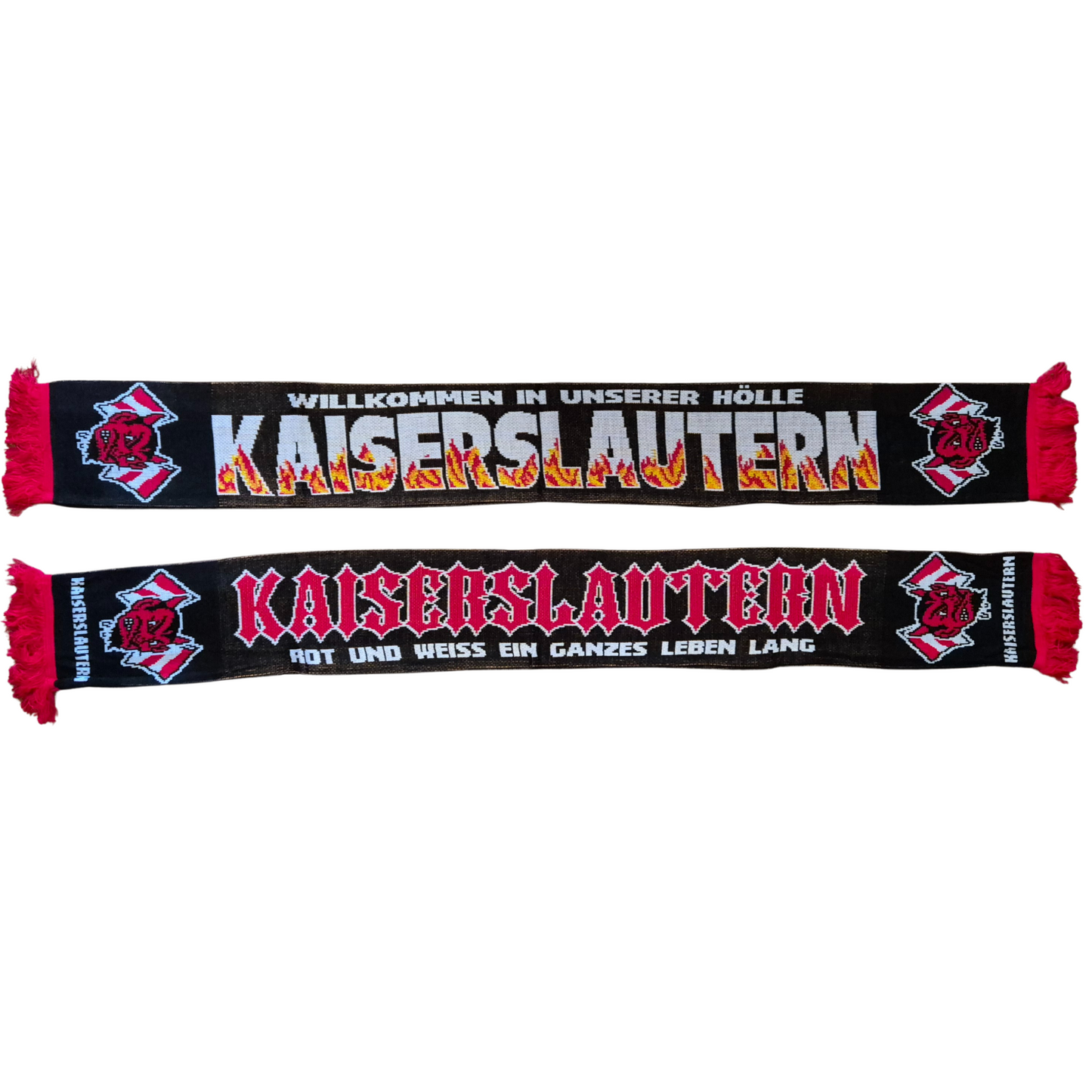 Jacquardschal Kaiserslautern ''Willkommen in Unserer Hölle'' - 100% Polyacryl