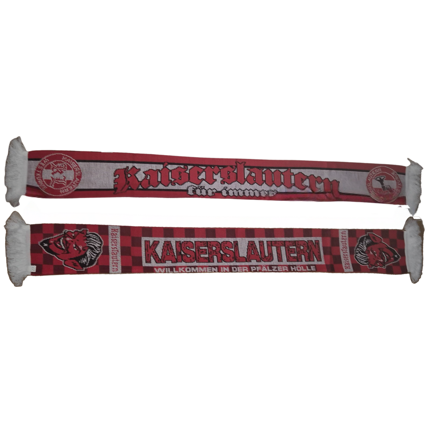 Jacquardschal Kaiserslautern ''Willkommen in der Pfälzer Hölle'' - 100% Polyacryl