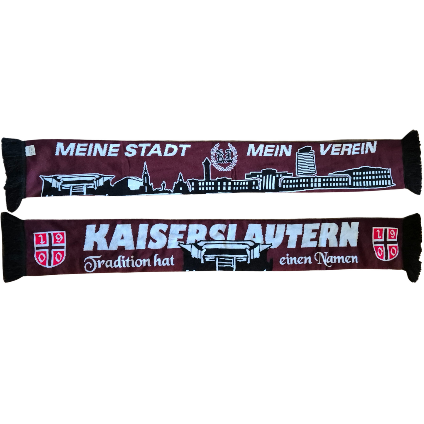 Premiumschal Kaiserslautern ''Meine Stadt Mein Verein'' Weinrot - 80% Polyacryl / 20% Lycra
