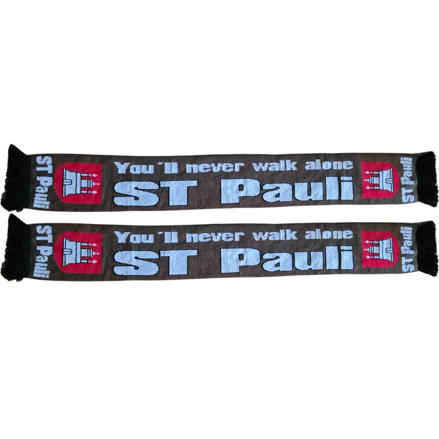 Jacquardschal St.Pauli ''You'll never walk alone'' - 100% Polyacryl