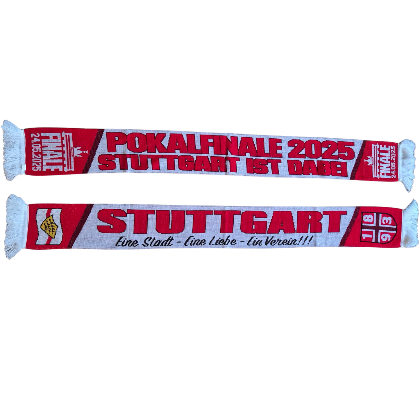 Jacquardschal Stuttgart ''Pokalfinale 2025'' - 100% Polyacryl