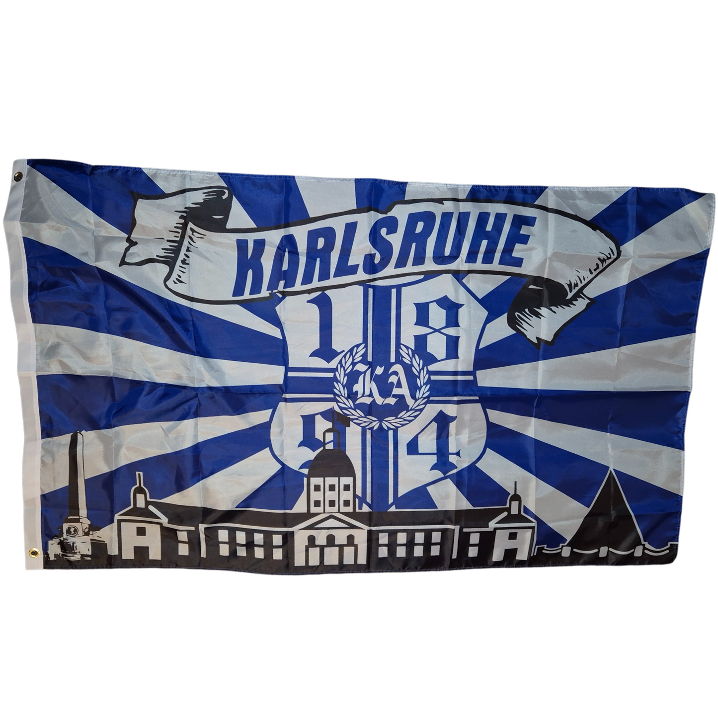 Hissfahne Karlsruhe ''1894 City'' (Premiumqualität) - 100% Polyester