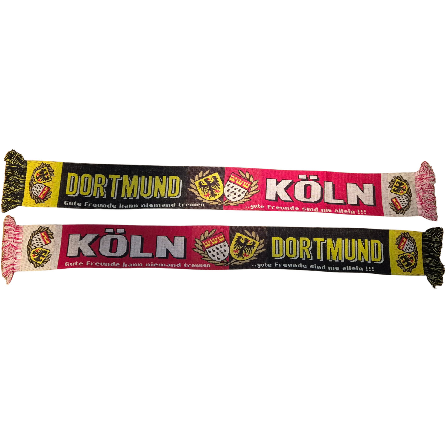 Jacquardschal Freundschaft Dortmund & Köln - 100% Polyacryl