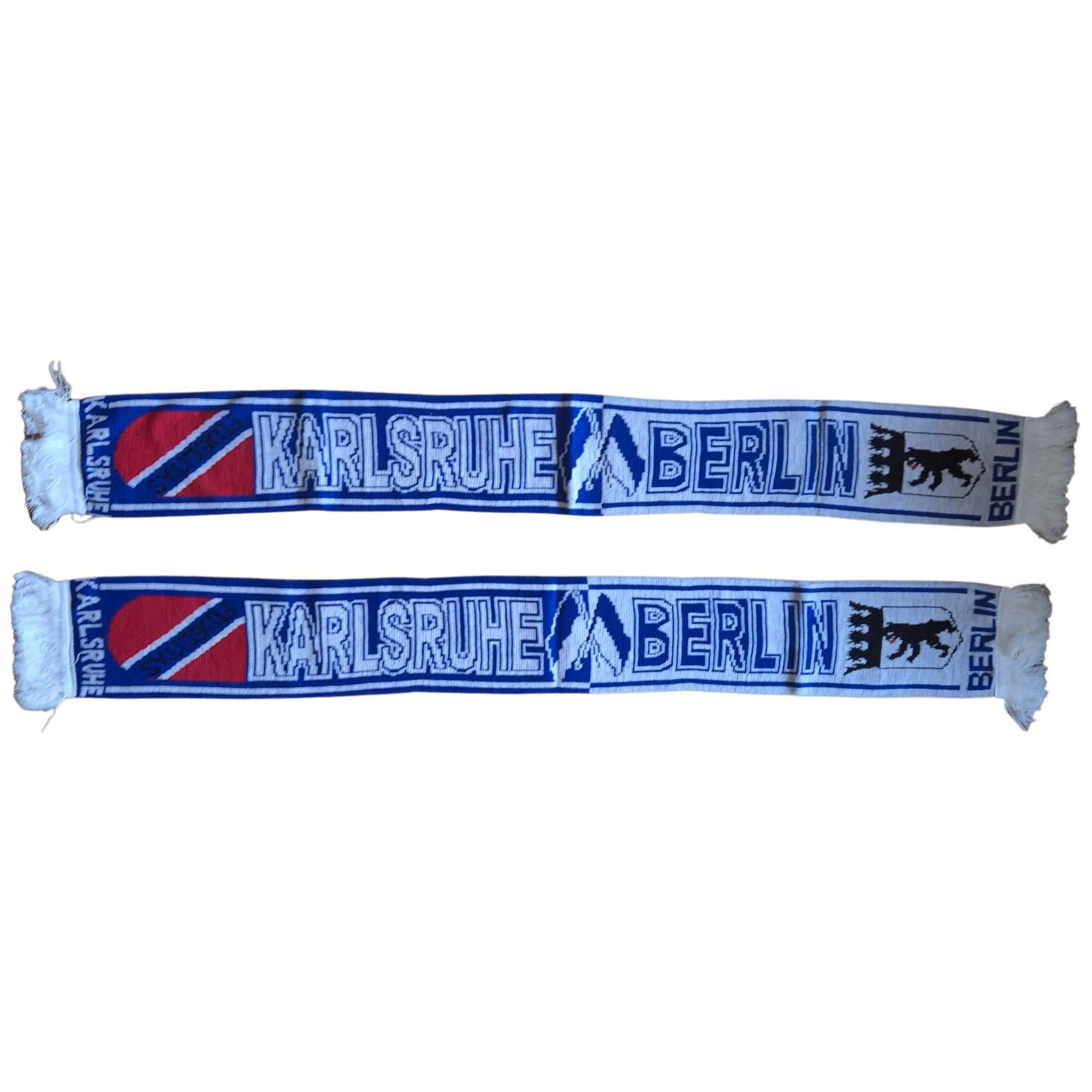 Jacquardschal Freundschaft Karlsruhe & Berlin - 100% Polyacryl