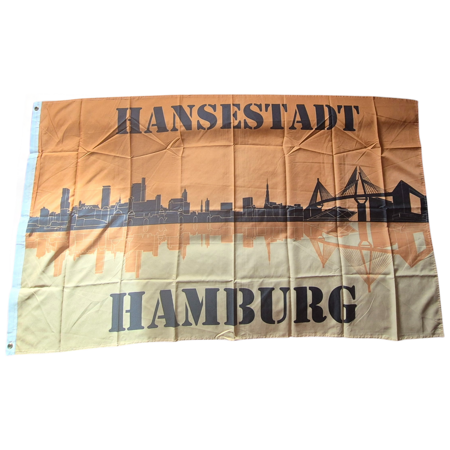 Hissfahne Hamburg ''Hansestadt Hamburg'' - 100% Polyester