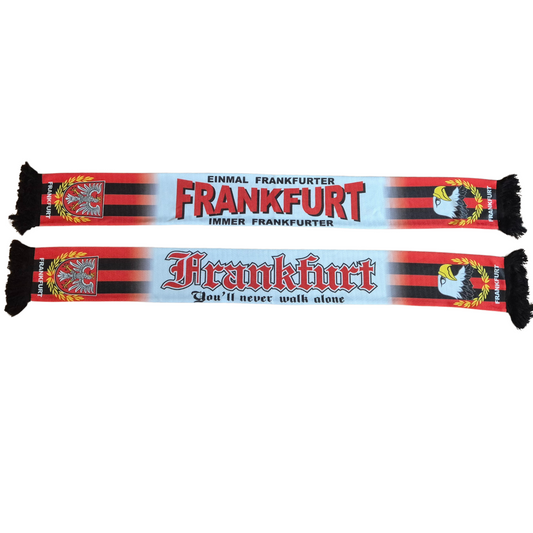 Fanschal Frankfurt ''Einmal Frankfurter Immer Frankfurter'' - 100% Polyester