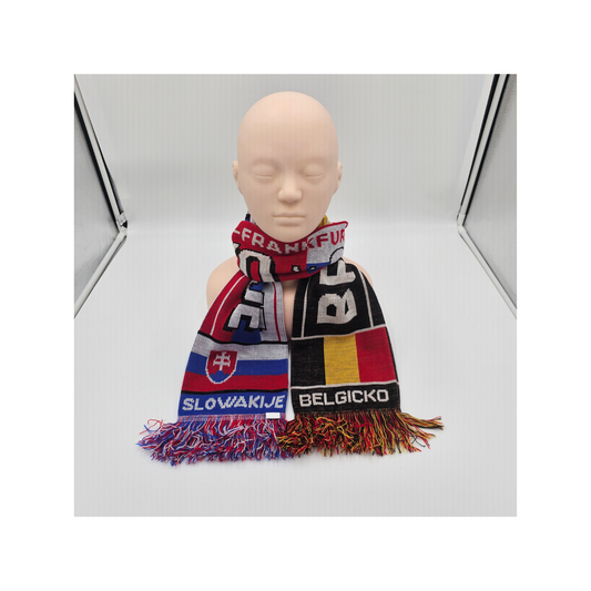 Spieltagschal Belgien - Slowakei  - 100% Polyacryl