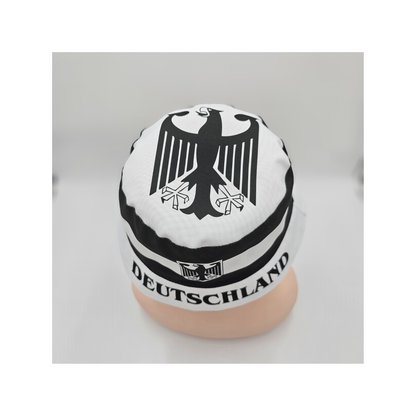Fischerhut Deutschland Weiss/Schwarz - 100% Polyester